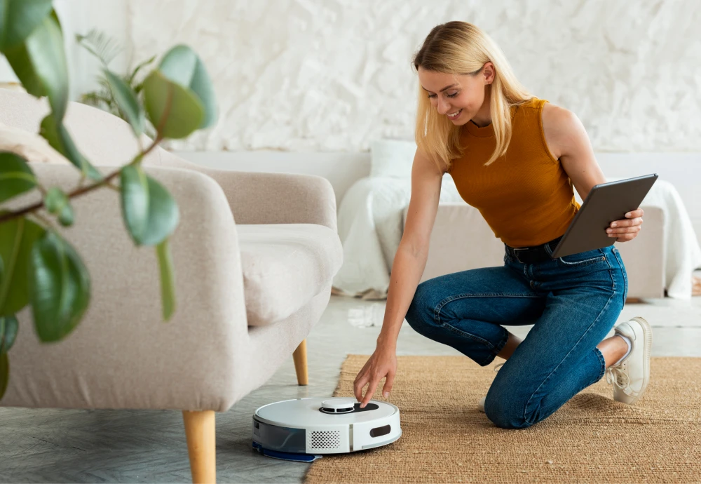 self cleaning vacuum and mop robot